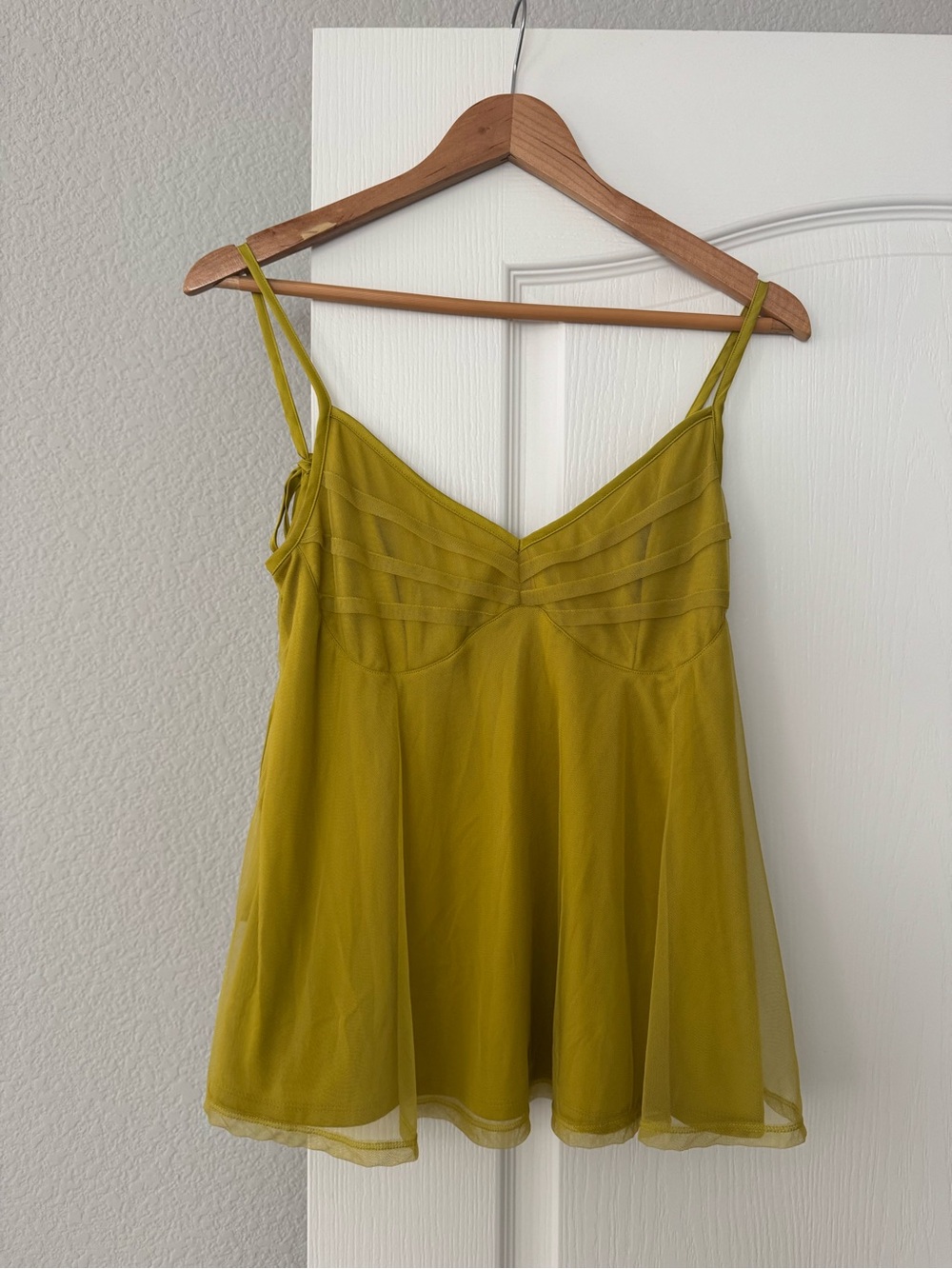 Express Olive Green Spaghetti Strap Cami